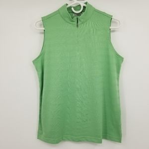 Adidas ClimaCool Green 1/4 Zip Golfing Tank